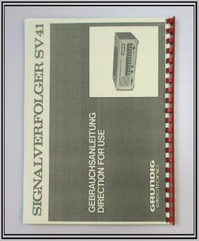 Technische Unterlage / Grundig Signalverfolger SV 41
